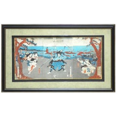 19th Century Japanese Woodblock Ukiyo-E Print by Yoshikado