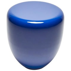 Table d'appoint bleue persane DOT de Reda Amalou Design, 2017, laque brillante ou mate