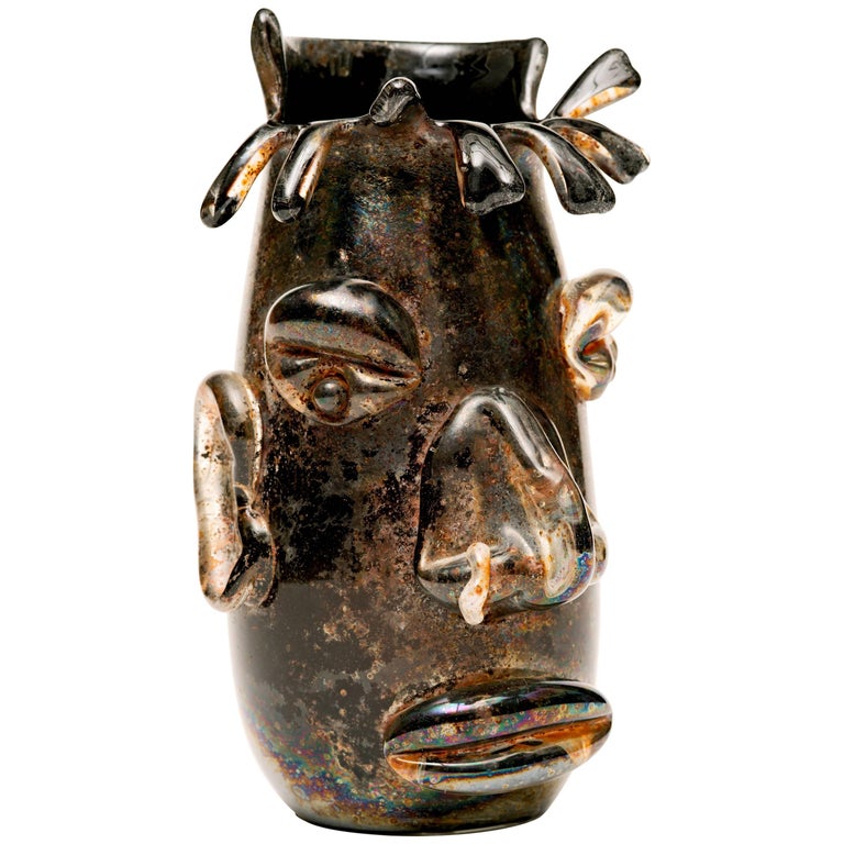 Murano Glass Head Sculpture For Sale at 1stdibs