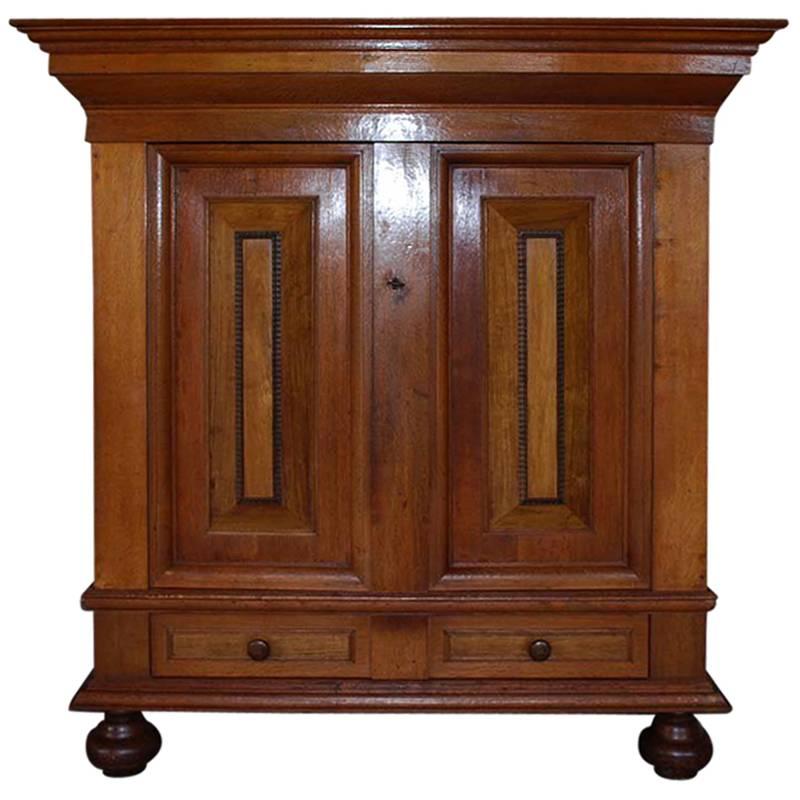 19th Century Dutch Oakwood Cabinet For Sale