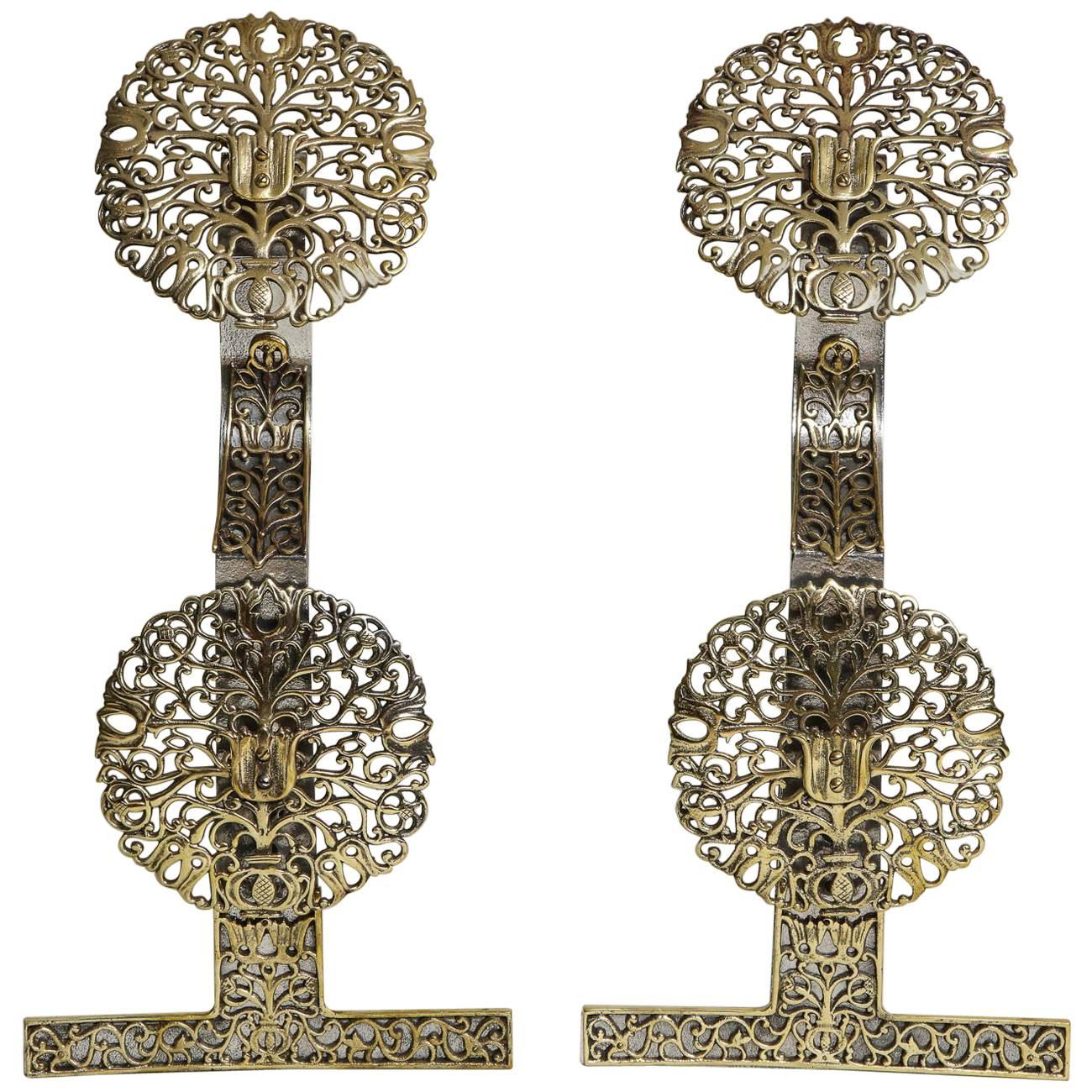 Tree-of-Life Andirons For Sale