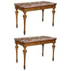 Pair of 18th Century Roman Console Tables