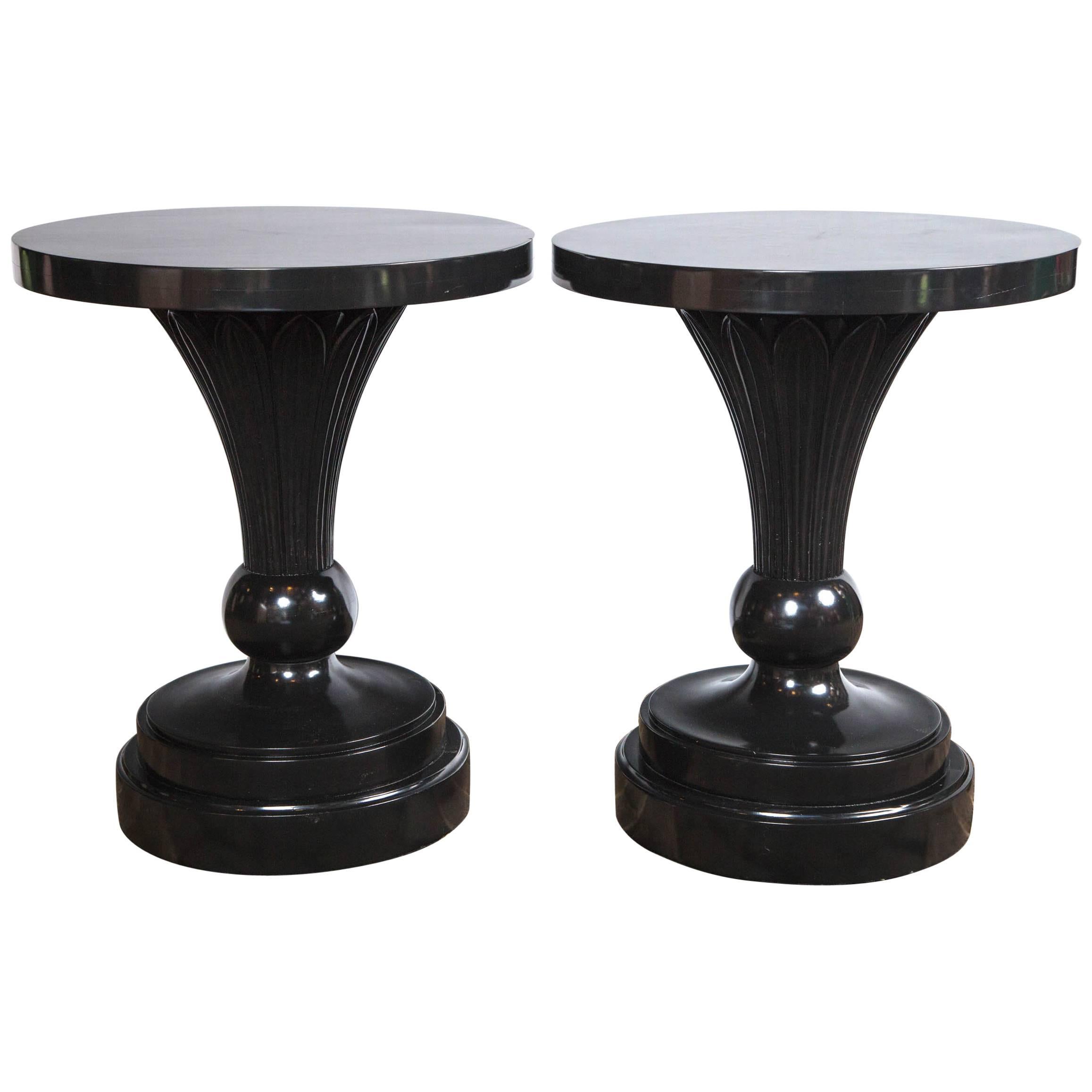 Authentic Dorothy Draper Pair of Tables Custom-Made for the Greenbrier Resort For Sale