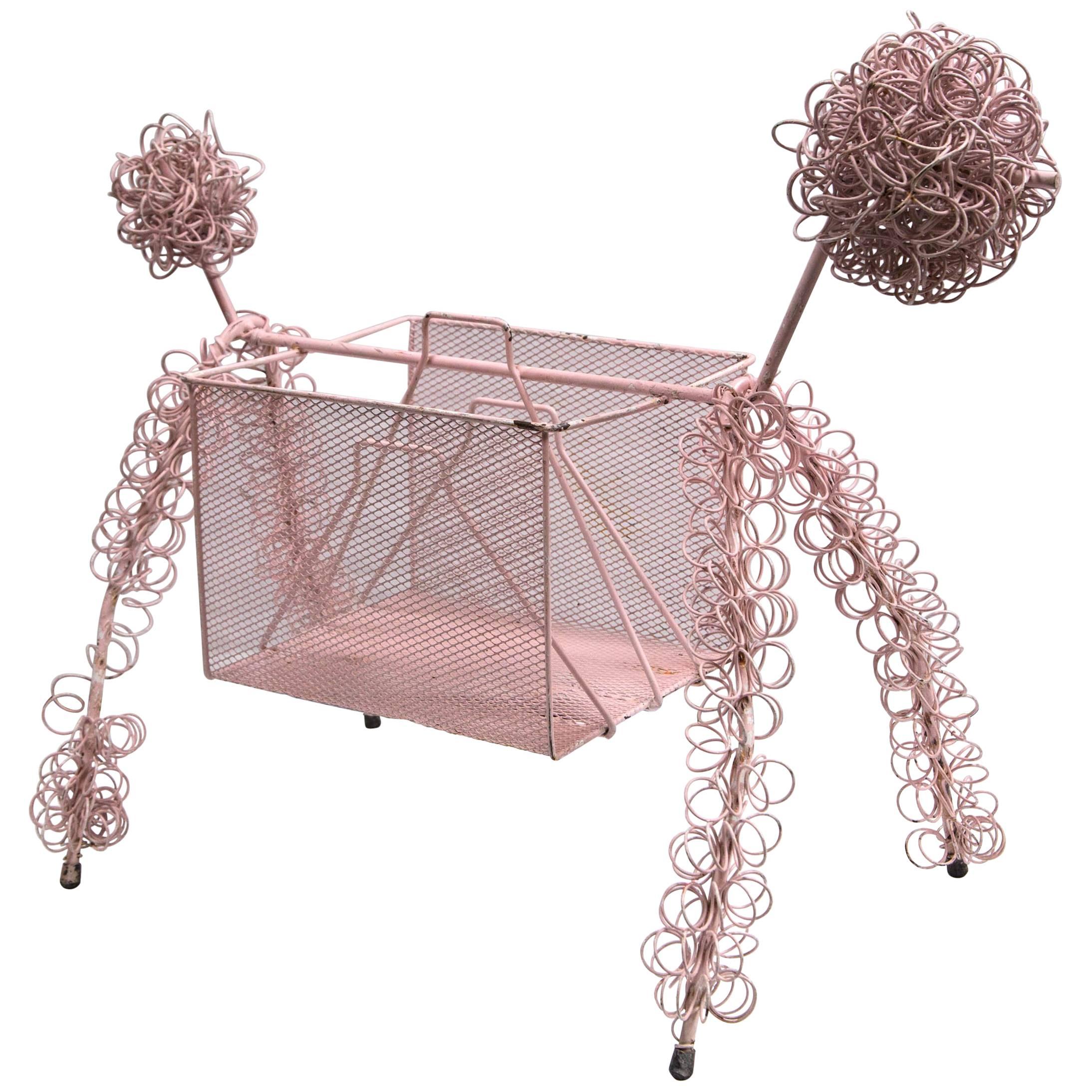 Frederick Weinberg Pink Poodle Magazine Stand