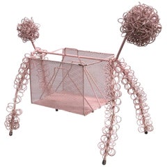 Used Frederick Weinberg Pink Poodle Magazine Stand