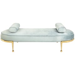 Charade Brass and Velvet Daybed