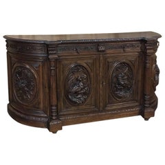 Antique 19th Century French Renaissance Hunt Buffet