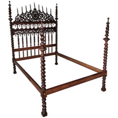 18th Century Baroque Full Bed, Original Lisbon Bed