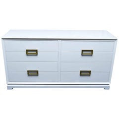 Mid-Century Modern Lacquered Eight-Drawer Low Dresser