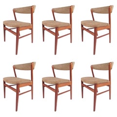 Set of Scandinavian Modern Teak Dining Chairs by SAX