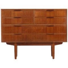 1960s Vintage Danish Modern Teak Chest of Drawers Henning Jorgensen Sideboard