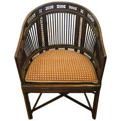 Early 19th Century "Brighton Pavilion" Style Bamboo Armchair