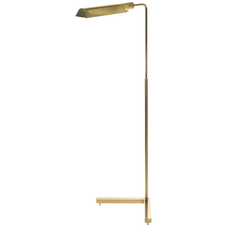Brass Swivel Floor Lamp by Casella with VBase at 1stDibs