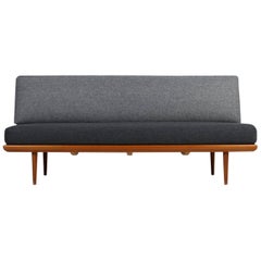 1960s Danish Teak Daybed Peter Hvidt 
Orla Mølgaard Nielsen Sofa New Upholstery