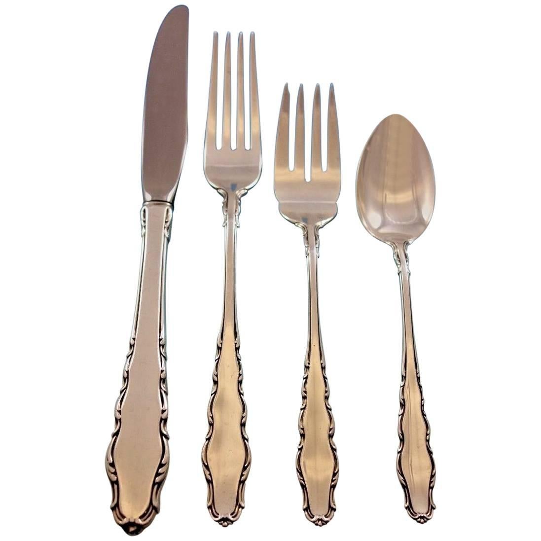 Servicio de 30 cubiertos de plata de ley Reed & Barton de la provincia inglesa Nuevo