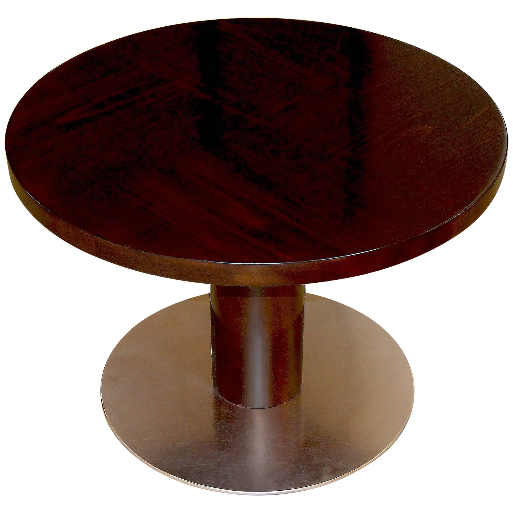 Rare Variation "Typenko" Side/Coffee Table with Steel Base by Axel Einar Hjorth For Sale