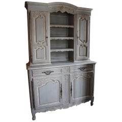 19th Century French Louis XV Buffet Vaisselier or Hutch / Cupboard