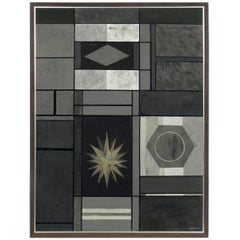 Geometric Mid-Century Modern Painting 