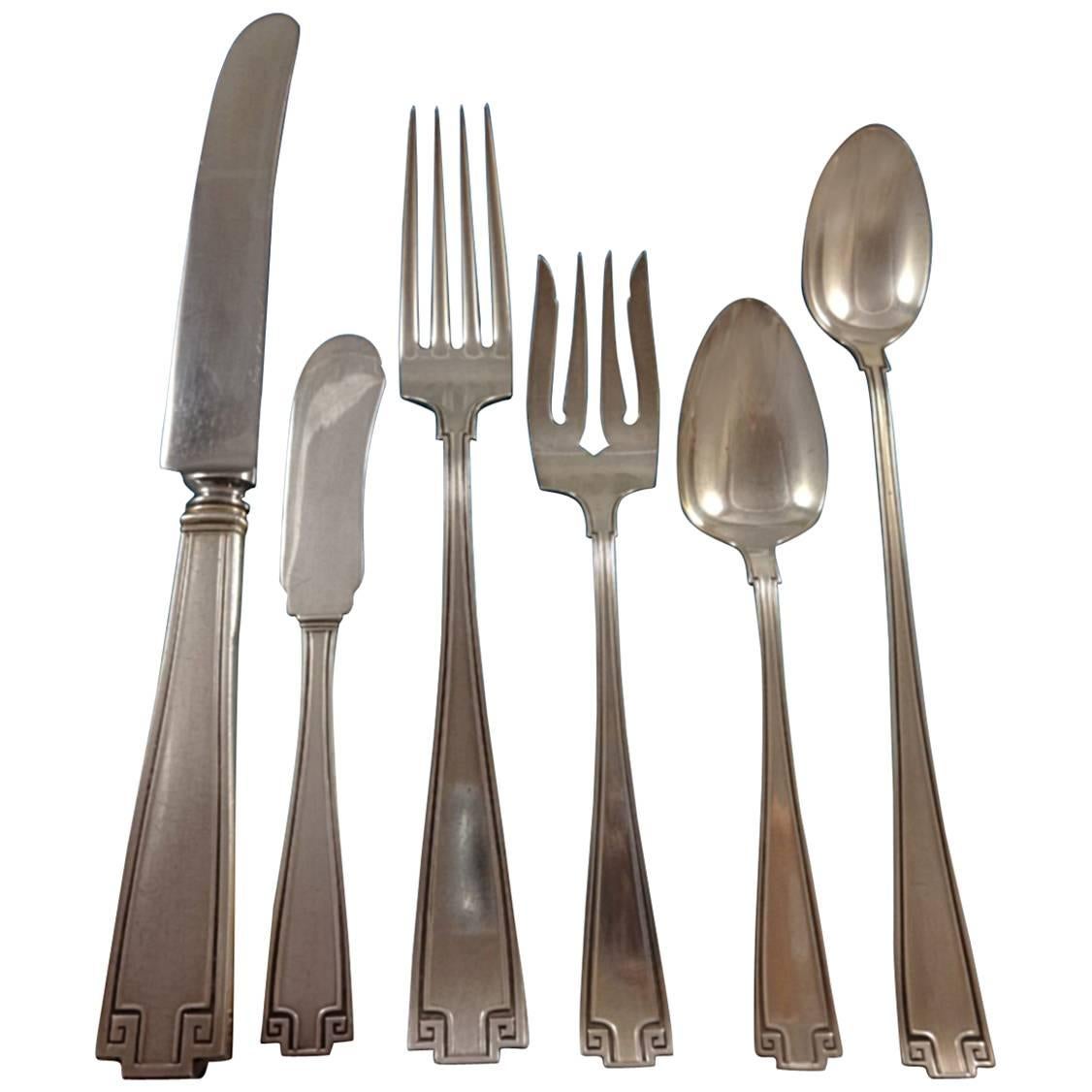 Etruscan by Gorham Sterling Silver Dinner Flatware Set for 12 Service 78 Pieces For Sale