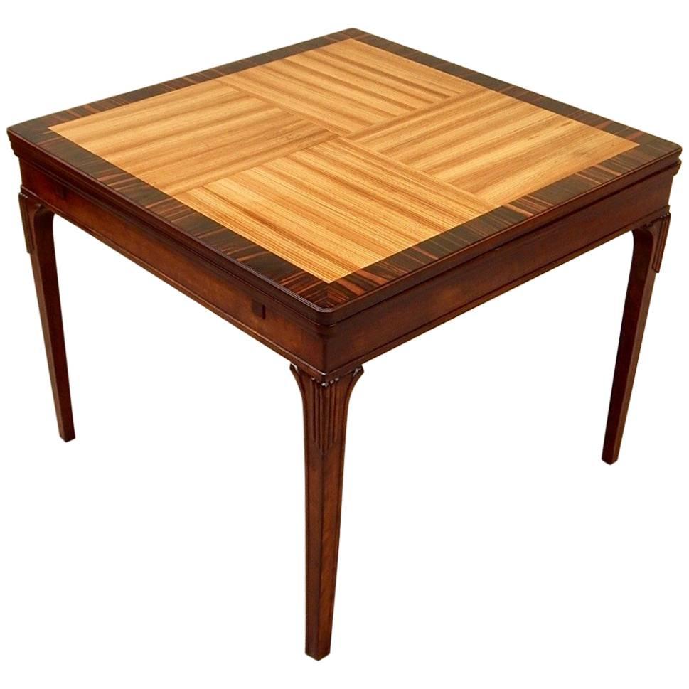 Swedish Art Deco Extendible Side Table by Eric Chambert, circa 1930 For Sale