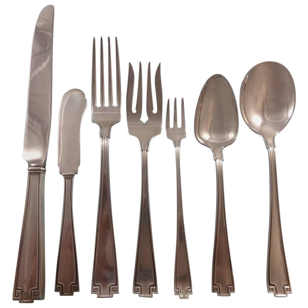 Etruscan by Gorham Sterling Silver Flatware Set for Eight Service 61 Pieces For Sale