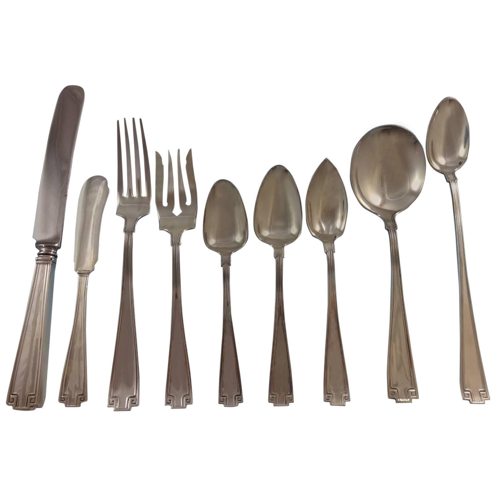 Gorham Sterling Silver ETRUSCAN Table Serving Spoon 8-1/2" No Monogram 