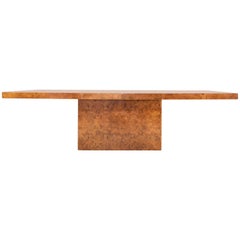 Dining Table in Burl Wood by Milo Baughman/Thayer Coggin