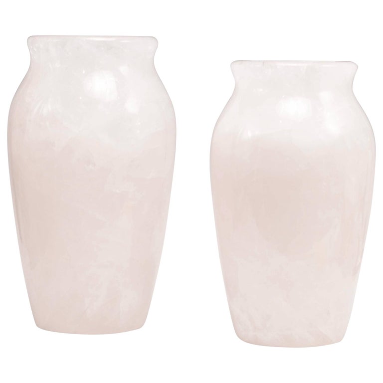 One Fine Carved Dark Brown Rock Crystal Vase For Sale at 1stdibs