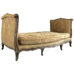 Méridienne française du 19ème siècle dans le style de Louis XV