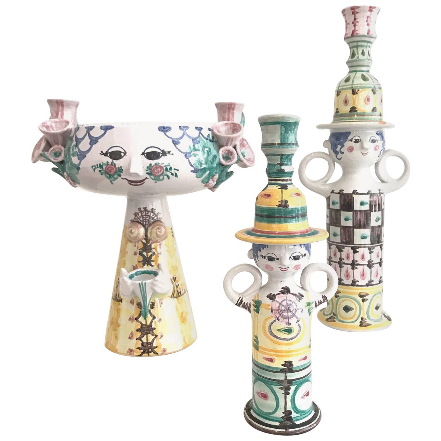 Bjorn Wiinblad Ceramic Vessels Vases