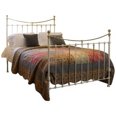 Cast Iron and Brass Bedstead, MK122