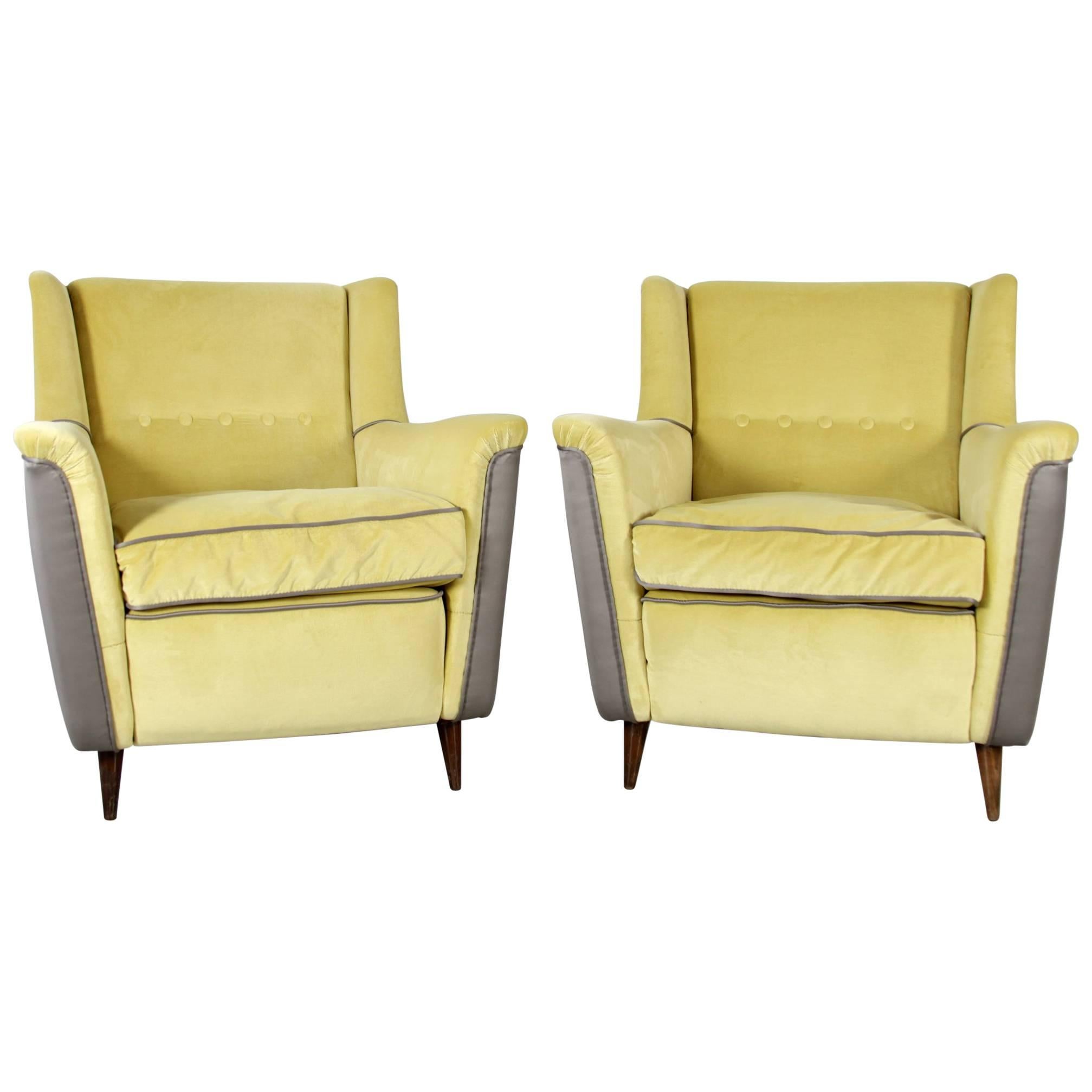 Pair of Cassina Chairs, Model 809, Design Figli de Amadeo dei Cassina, 1958 For Sale