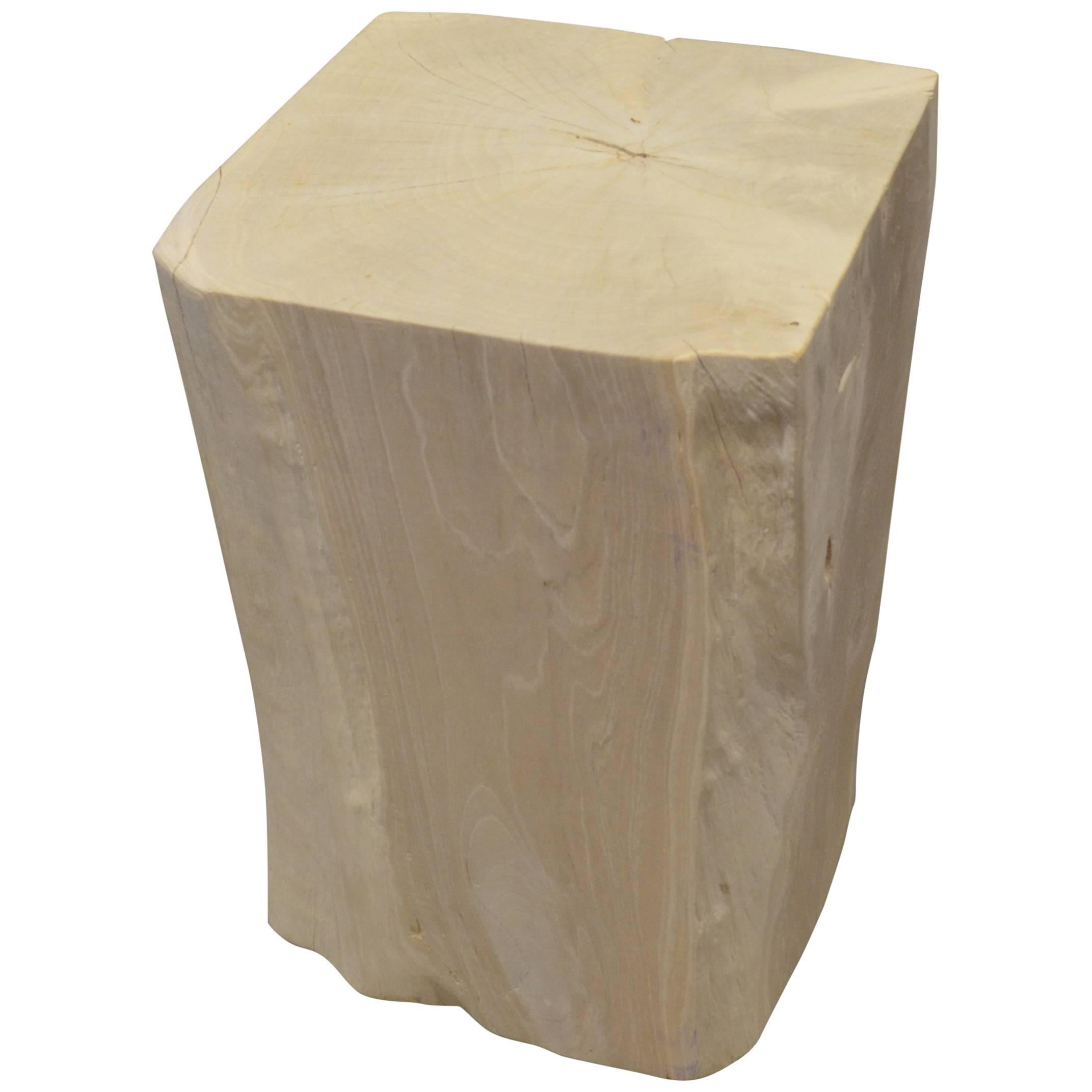 Andrianna Shamaris St. Barts Teak Wood Side Table