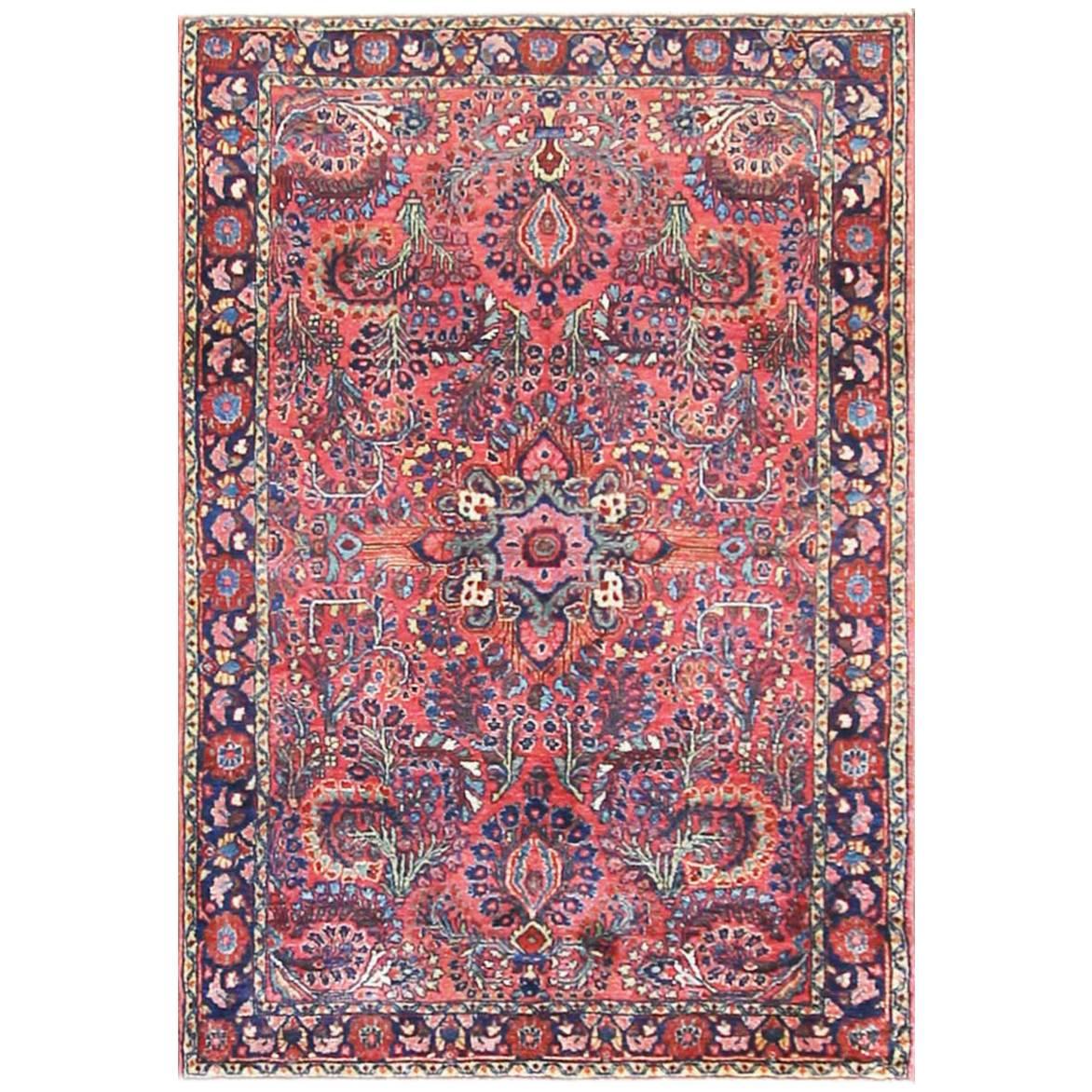 Antiker persischer Sarouk-Teppich, um 1920 im Angebot