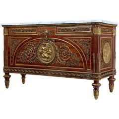 20th Century Louis XVI Influenced Commode a Vantaux