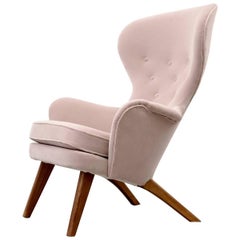 Rare Carl Gustav Hiort af Ornäs High Back Armchair, 1950s