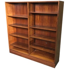 Mid-Century Modern Adjustable Rosewood Bookcase Cabinet