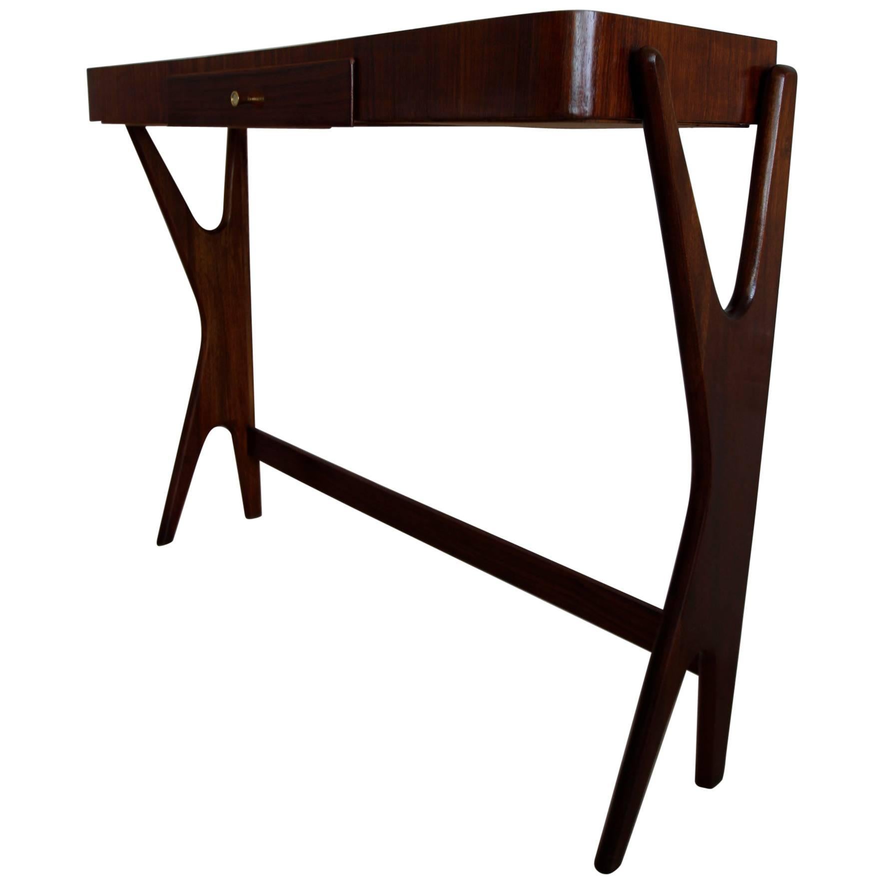 Mid-Century Modern Italian Wooden Console For Sale