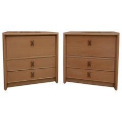 Pair of Paul Frankl Midcentury Modern Bedside Tables, 1950s