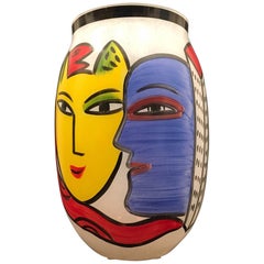 Kosta Boda Große Vase von Ulrica Hydman Vallien Dänische Moderne Limitierte Auflage