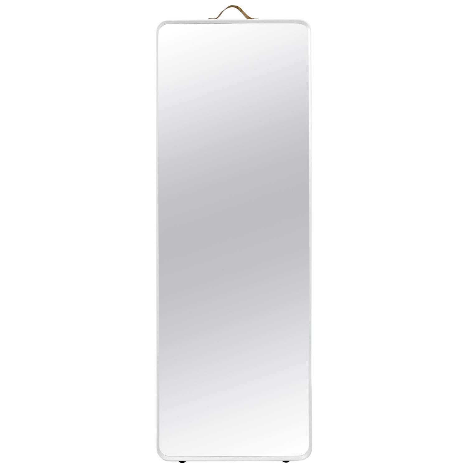 Rectangular Floor Mirror by Norm Architects, in White For Sale