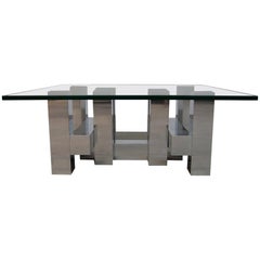 Large Architectural Coffee Table by Paul Mayen