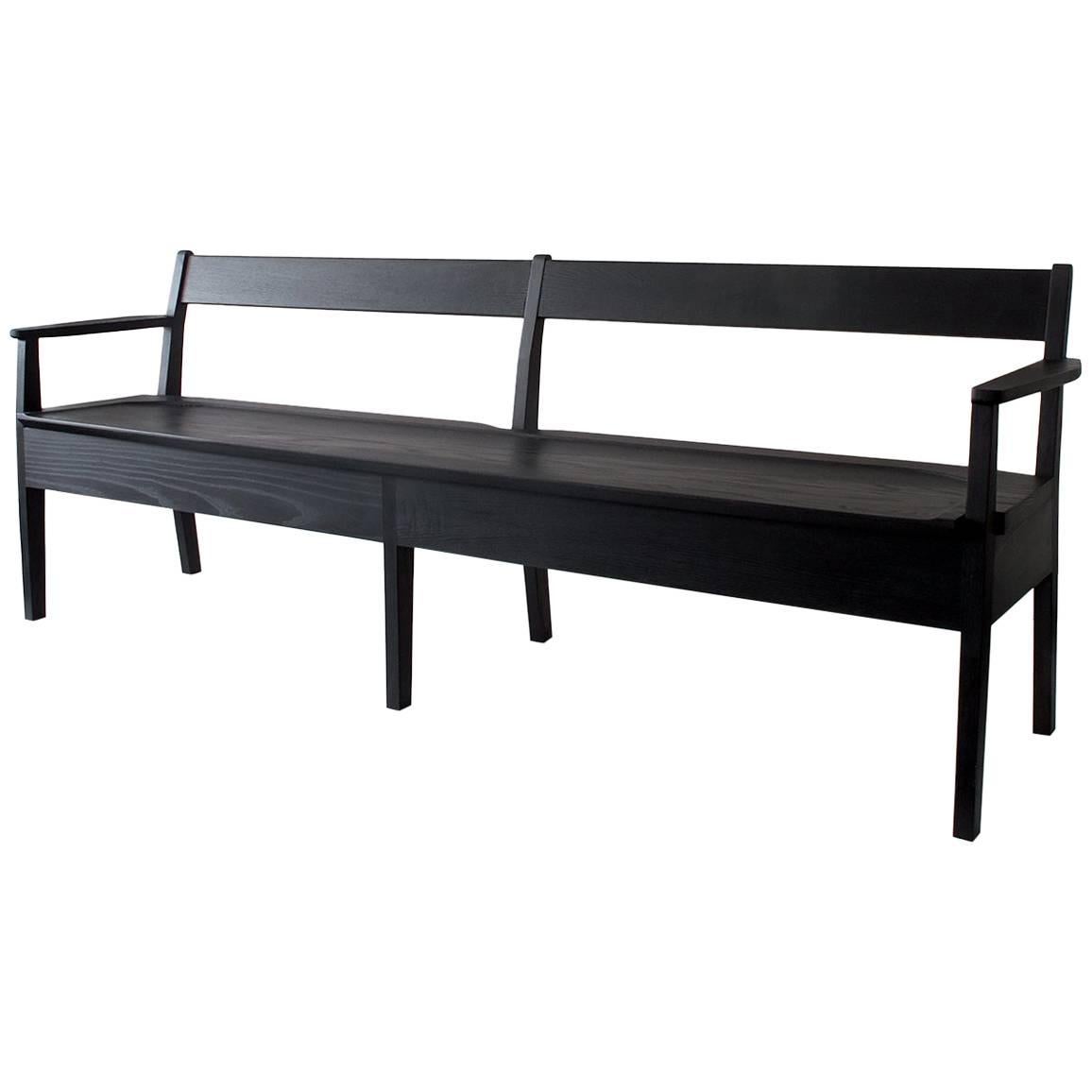 Sawyer Bench by Fern, Contemporary Wood Bench For Sale