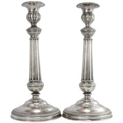 Sterling Silver Candle Sticks by Tommaso Panizza