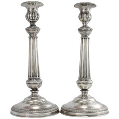 Sterling Silver Candle Sticks by Tommaso Panizza