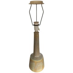 Danish Midcentury Palshus Stoneware Lamp Designed by Le Klint, Grey and Yellow