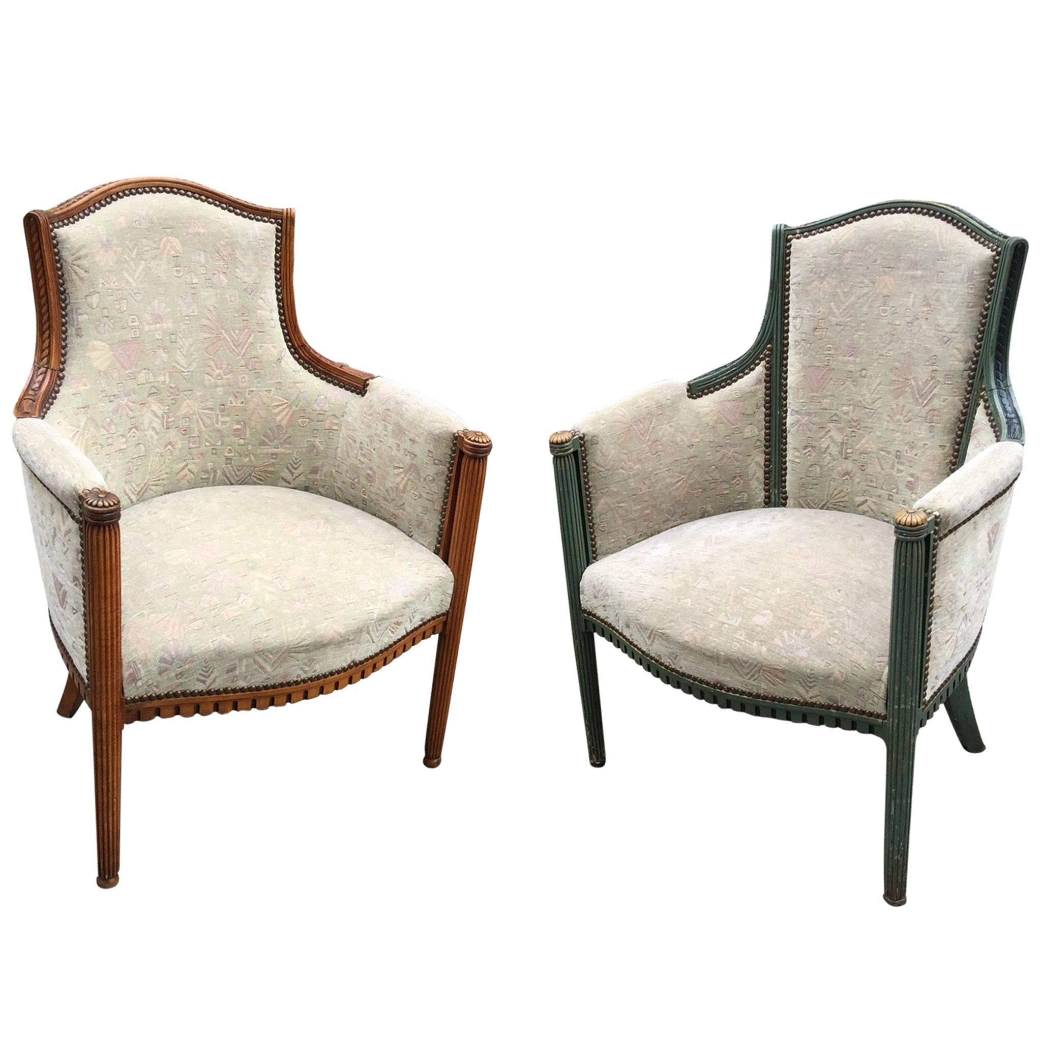 two Art Deco Armchairs, circa 1925-1930