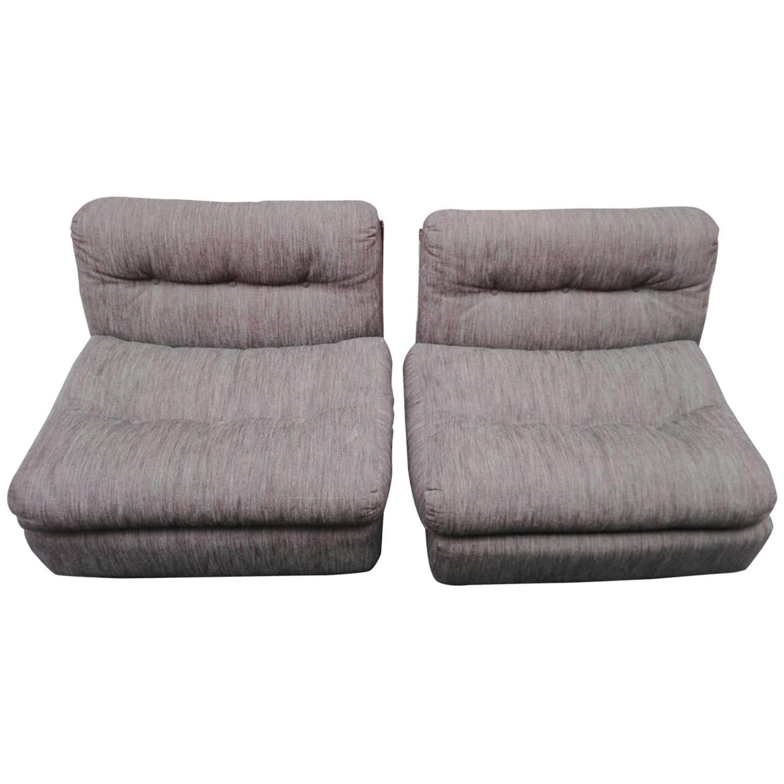 Couple Armchairs Amanta by Mario Bellini for B & B Italia, Set of Two