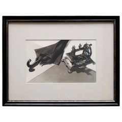 Man Ray Surrealist Framed Black And White Photography 'Hommage a Lautréamont'