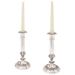 Pair of Victorian Silver Plated Candlesticks, circa 1880
